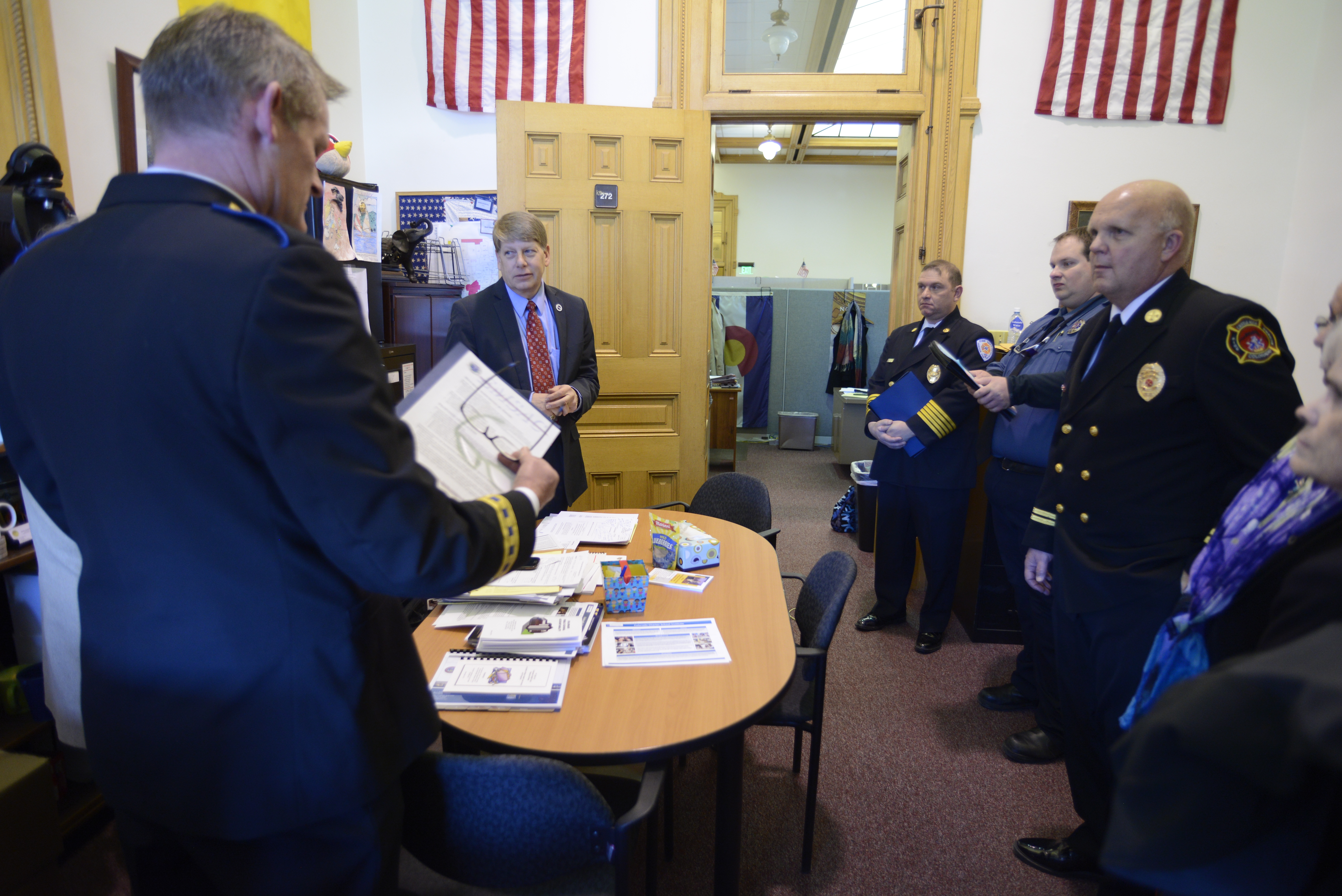 EMSAC members advocating at the State Capitol in 2014.